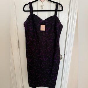 NWT BLOOMCHIC BAT PRINT DRESS